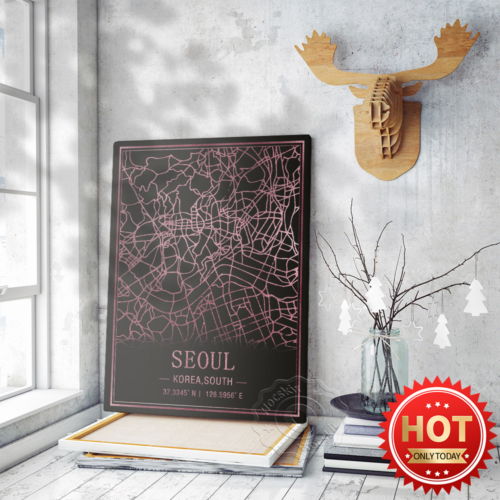 South Korea Lifestyle - Seoul Korea South Karte Kunst Poster,