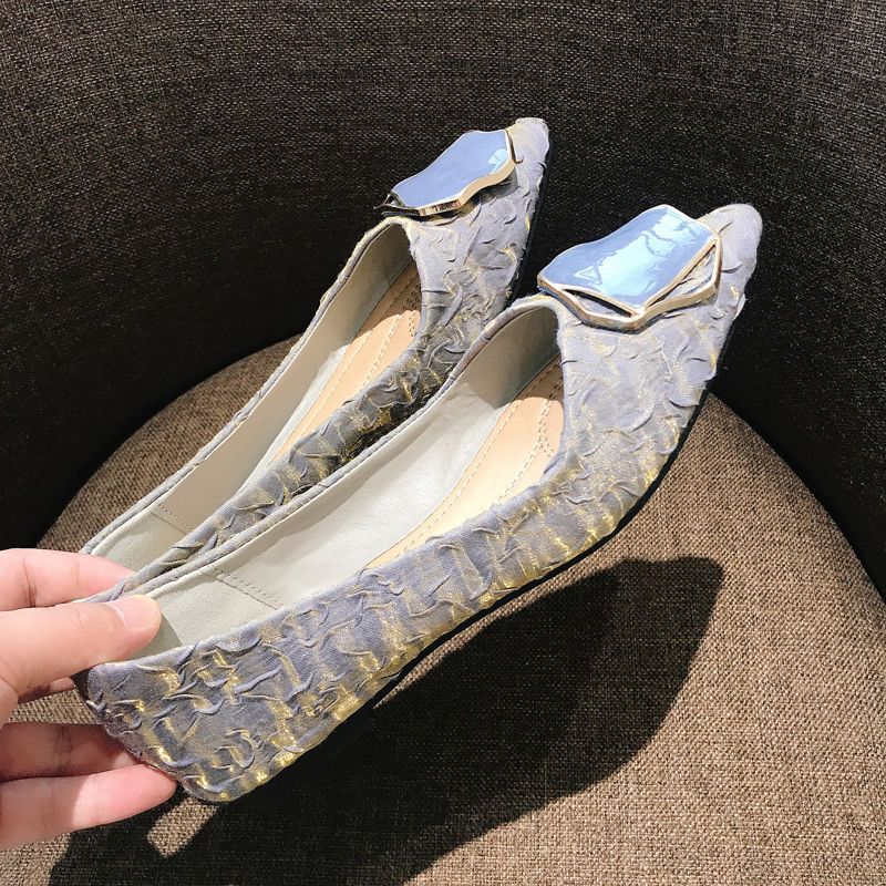 Damen-Flachschuhe mit spitzer  – Korean Daily Lifestyle Bewertung und Preis
